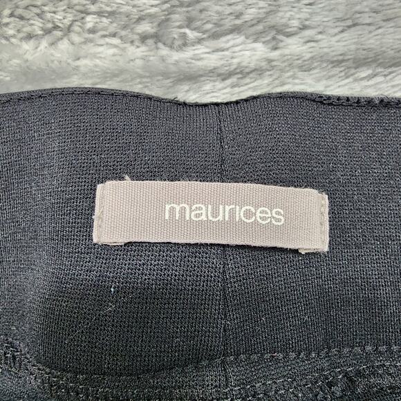 Maurices Pants Womens XL Pull On Front Seam Leggings Zipper Details Stretch - Picture 5 of 12